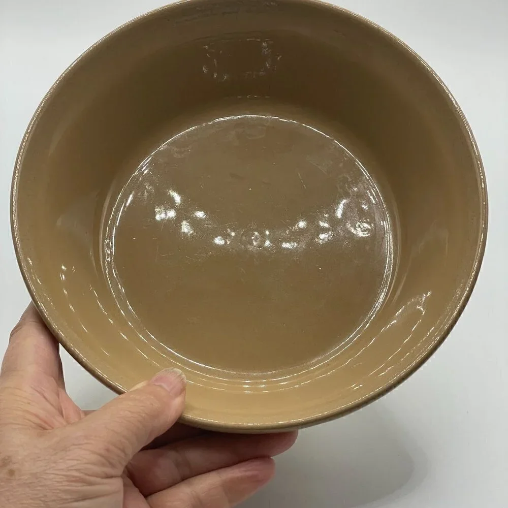 Vintage Mason Cash Yellow Ware Mixing Bowl Baking Dish 7.25” Pottery England #4